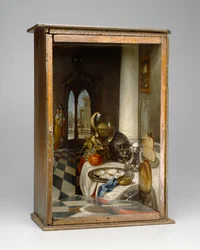 Caja de Perspectiva de un Interior Holandés, 1663